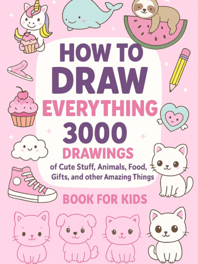 How To Draw Everything: 300 Drawings of Cute Stuff, Animals, Food, Gifts, and other Amazing Things | Book For Kids